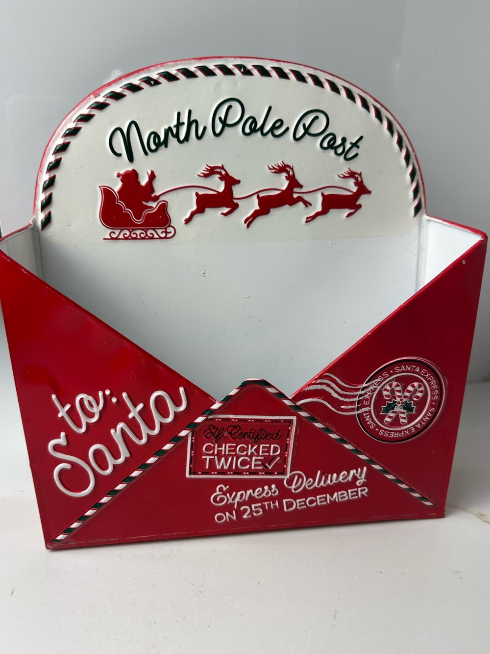 Ashland Santa Mail Holder - Holiday Letter Organizer